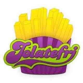 Le logo Jolatefri de 2008 : une barquette de frites violette